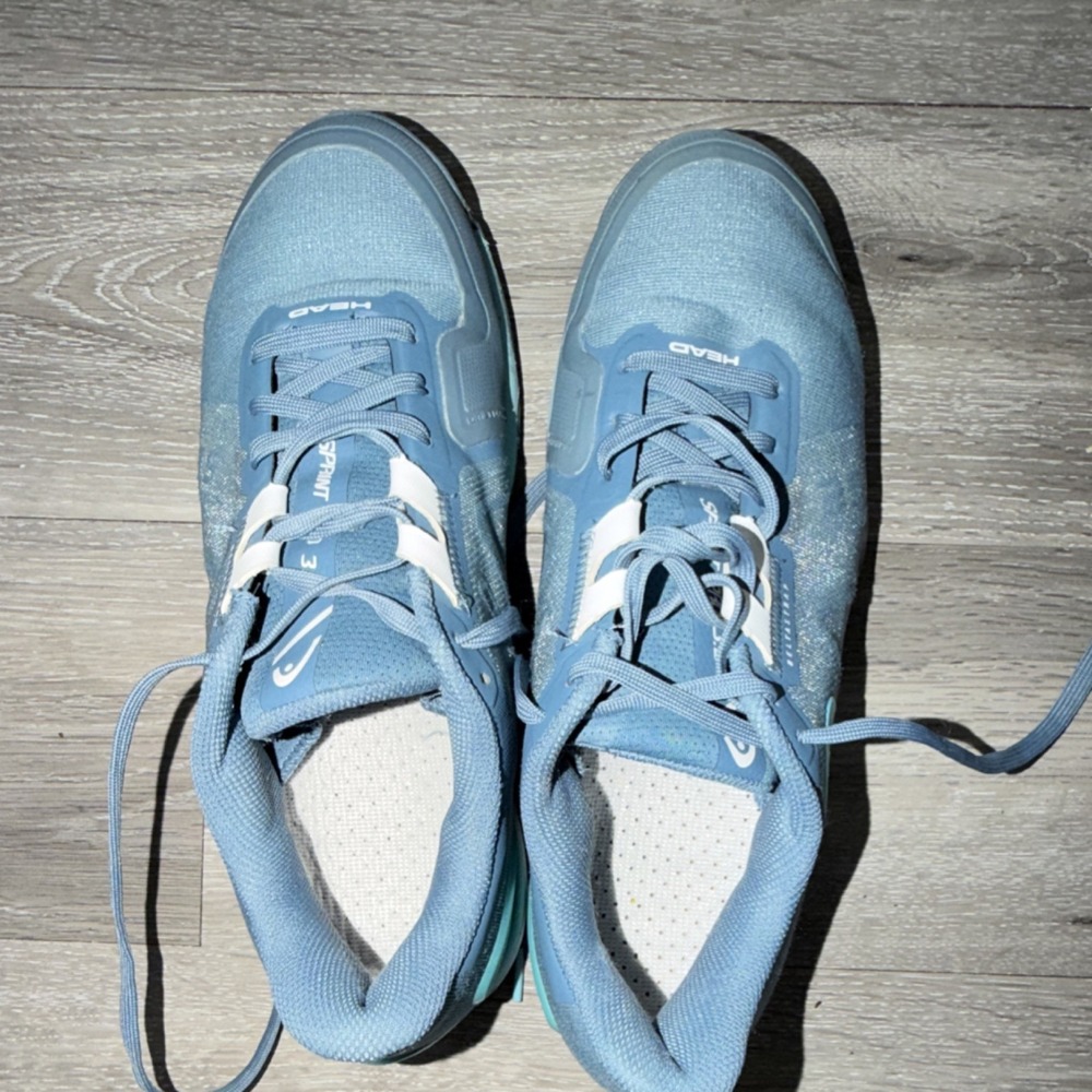 HEAD Sprint Pro 3.5 Women BSTE Blue Lace-Up Low Top Athletic Sneaker 274022
